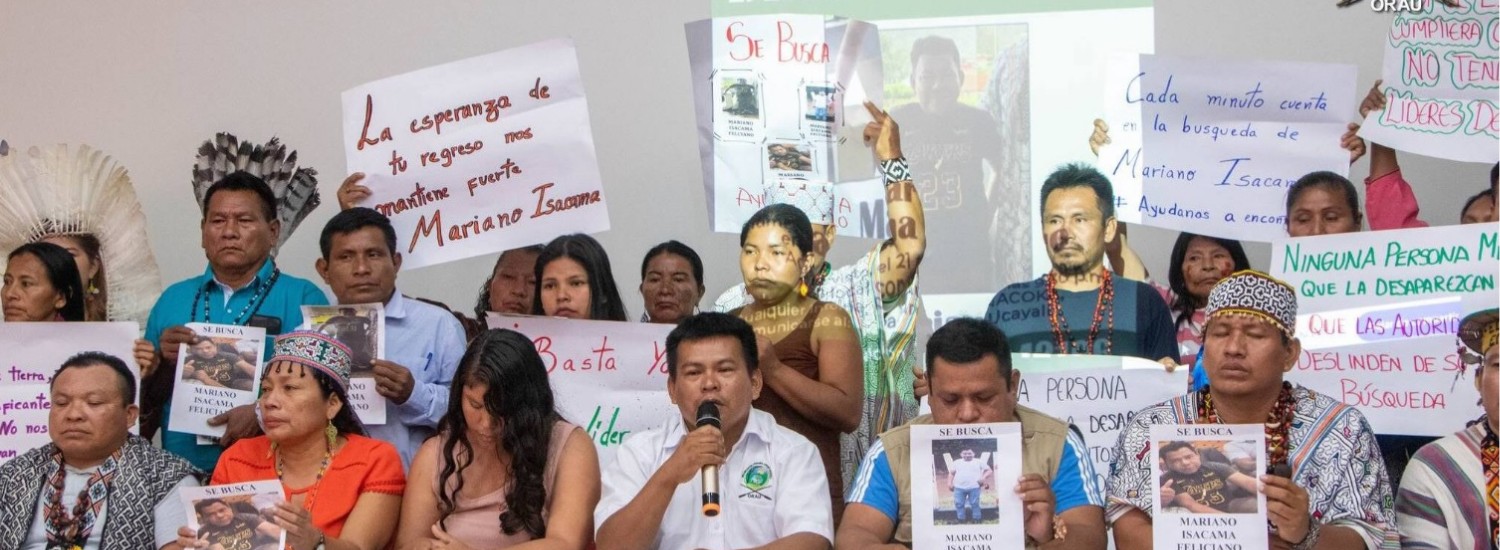 Perú: Líder kakataibo desaparecido fue encontrado sin vida