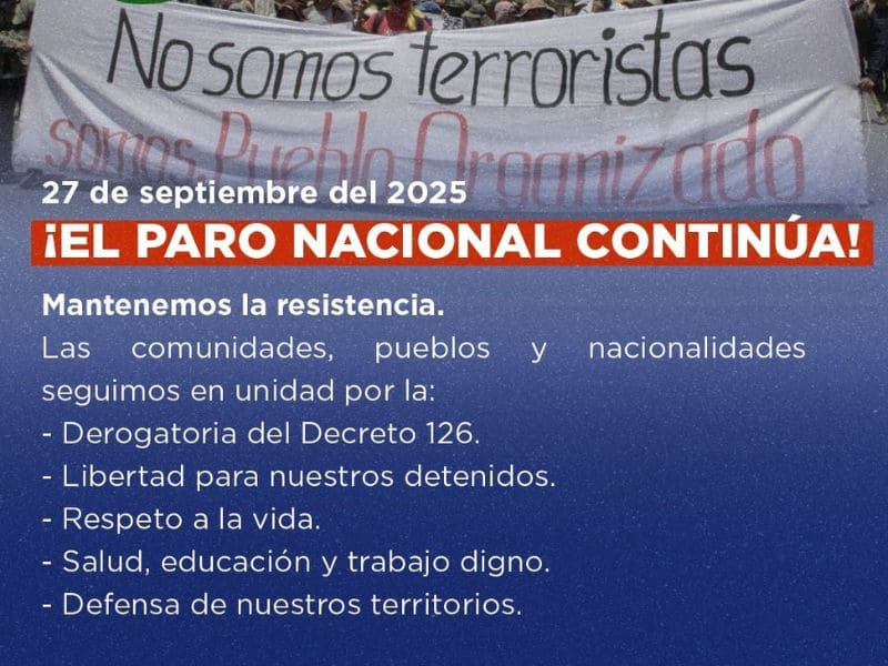 Comunero indígena asesinado en Imbabura durante el séptimo día de Paro Nacional: Noboa endurece medidas y ajusta compensaciones al transporte